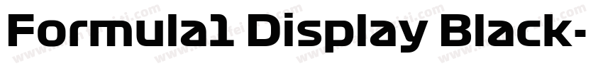 Formula1 Display Black字体转换